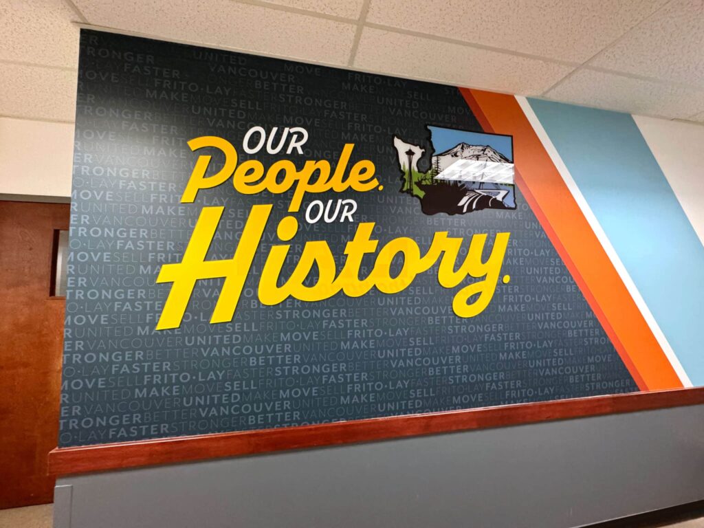 'Our people are our history' Wall Graphic