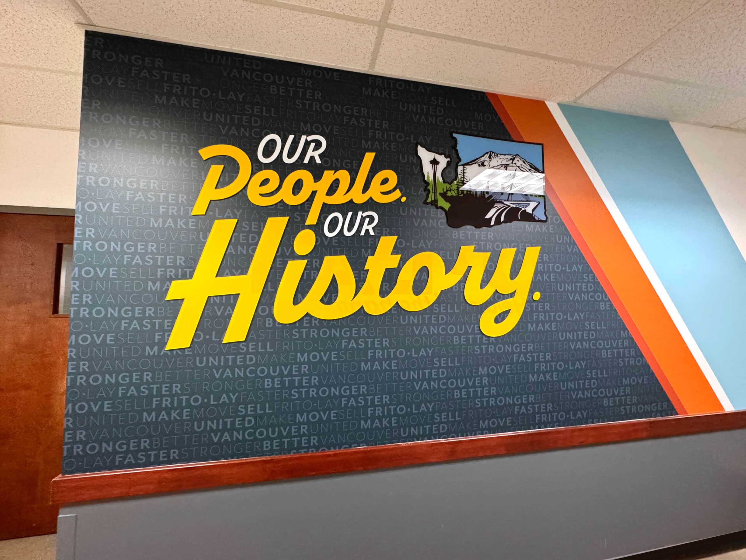 'Our people are our history' Wall Graphic