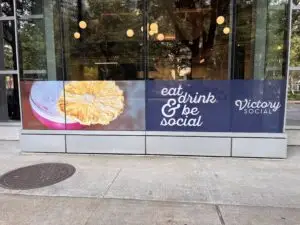 Perforated window graphics