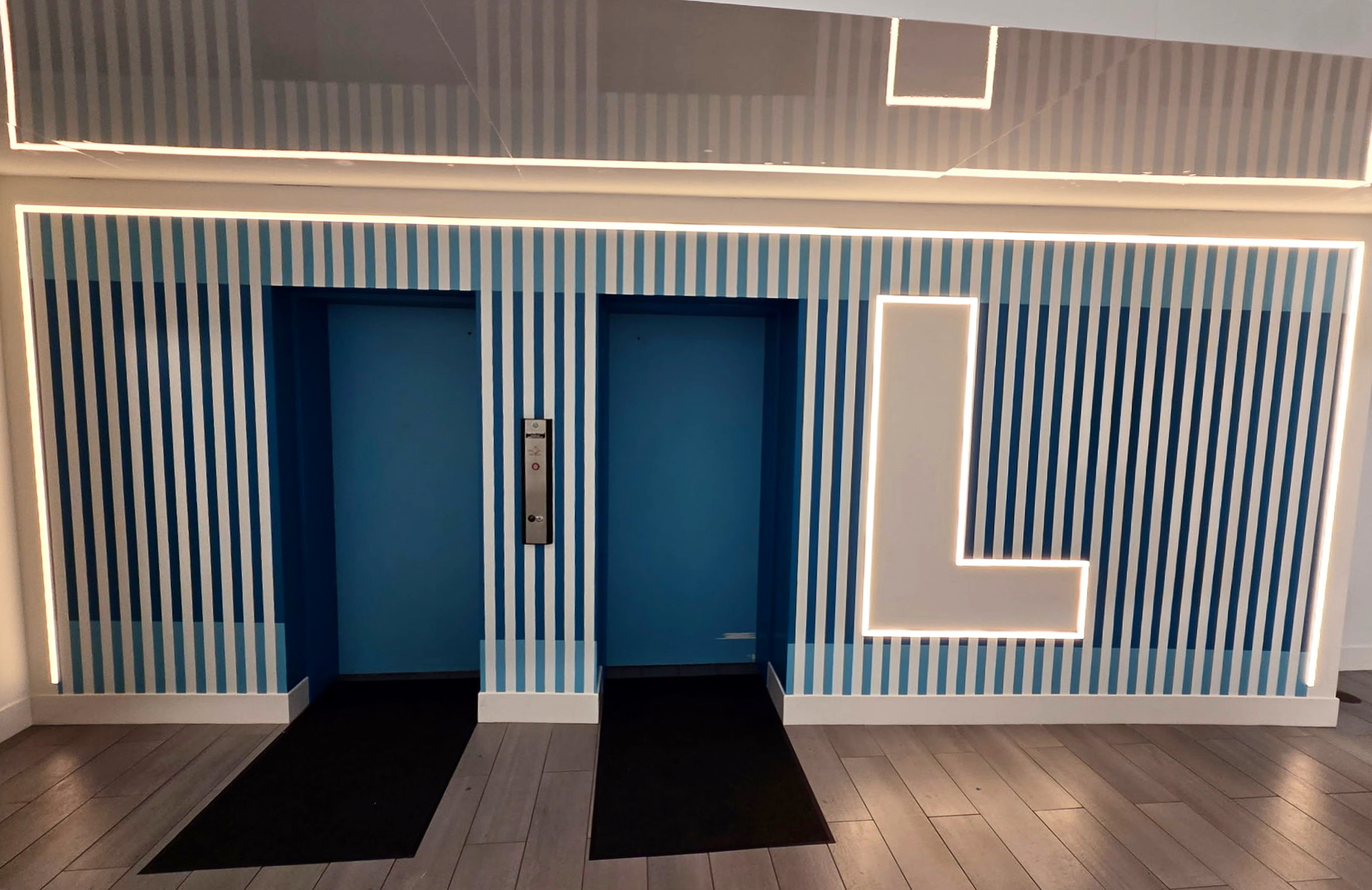 Wall Graphics on Elevator Bay